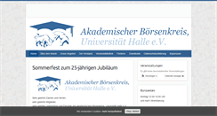 Desktop Screenshot of boersenkreis-halle.de