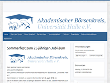 Tablet Screenshot of boersenkreis-halle.de